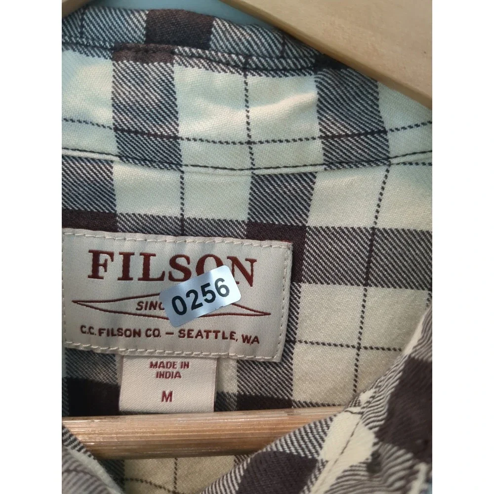 Filson USA Womens Size M Long Sleeve Plaid Flannel Shirt - Picture 6 of 7